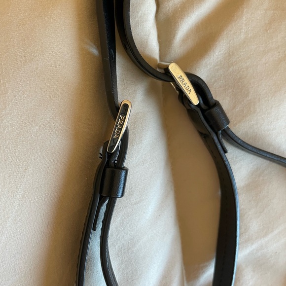 Prada Small Leather Margit Bag Red/Black - Picture 8 of 15